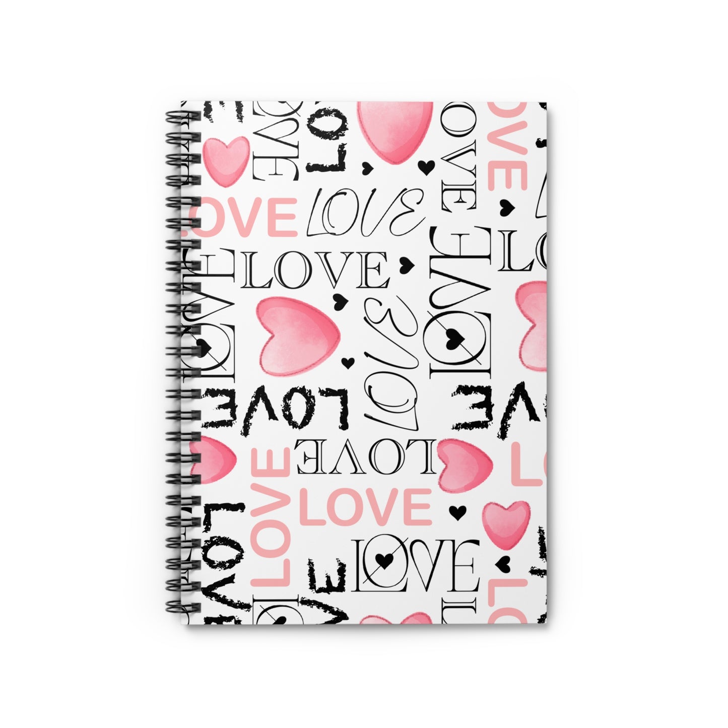 "Endless Love" Heart-Patterned Notebook