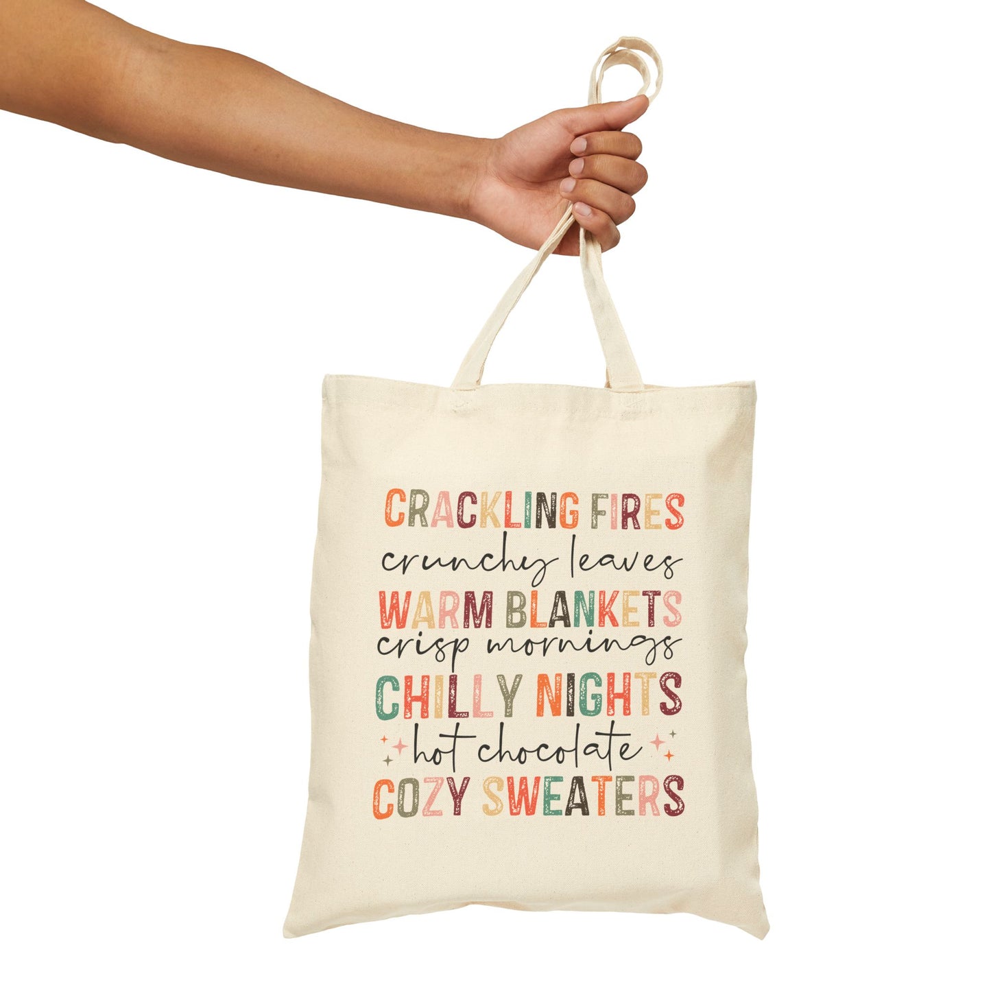 Welcome Fall Cotton Canvas Tote Bag