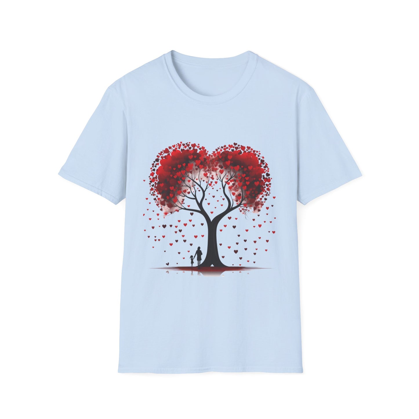 "Love Blossoms Valentine's Day T-Shirt – Heart Tree Design"