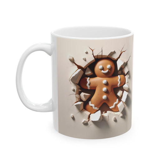 Breakthrough Gingerbread 11oz Coffee Mug - Festive Fun from Every Angle!