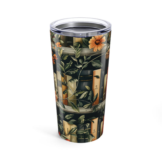 Whimsical Library Pattern: A Book Lover's Dream Tumbler 20oz