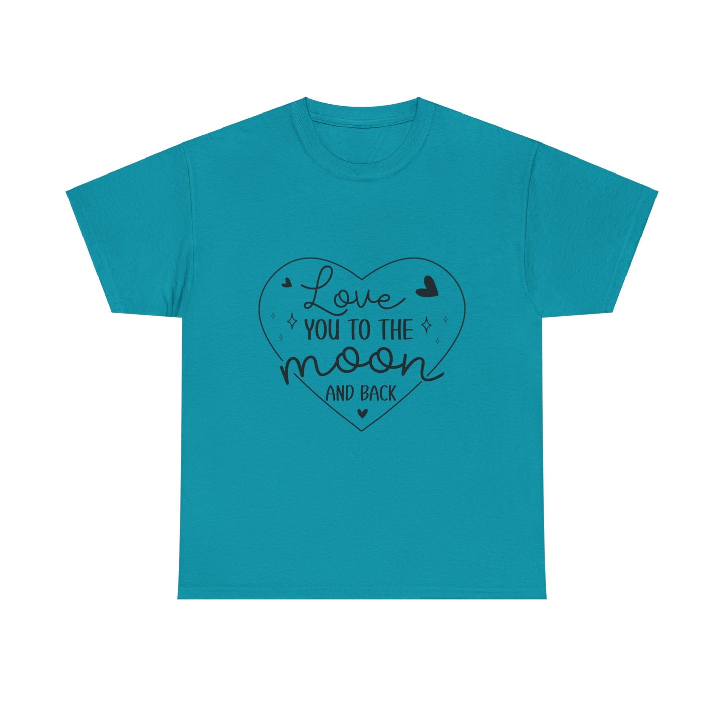 "I Love You to the Moon and Back" Valentine’s Heart Unisex T-Shirt