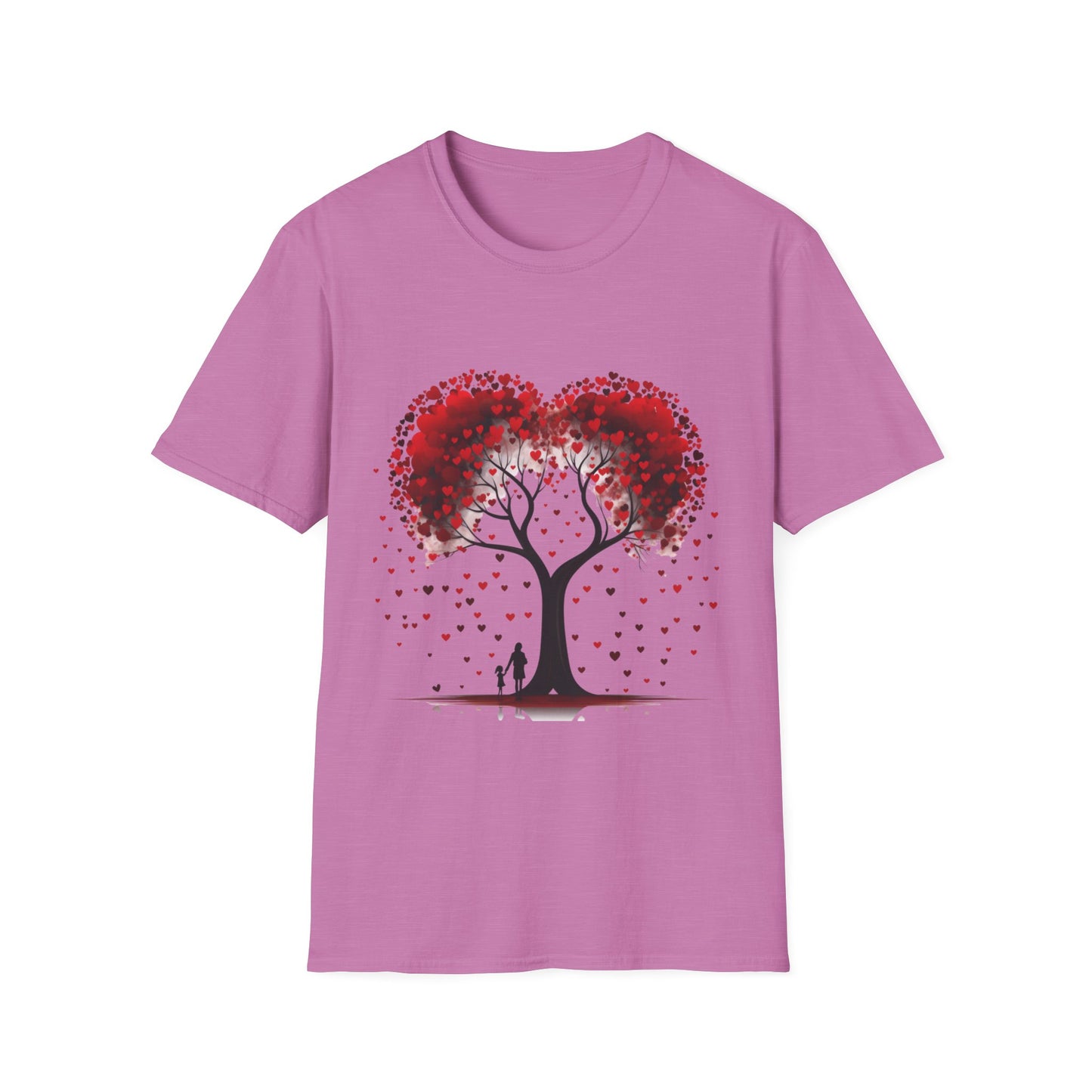 "Love Blossoms Valentine's Day T-Shirt – Heart Tree Design"