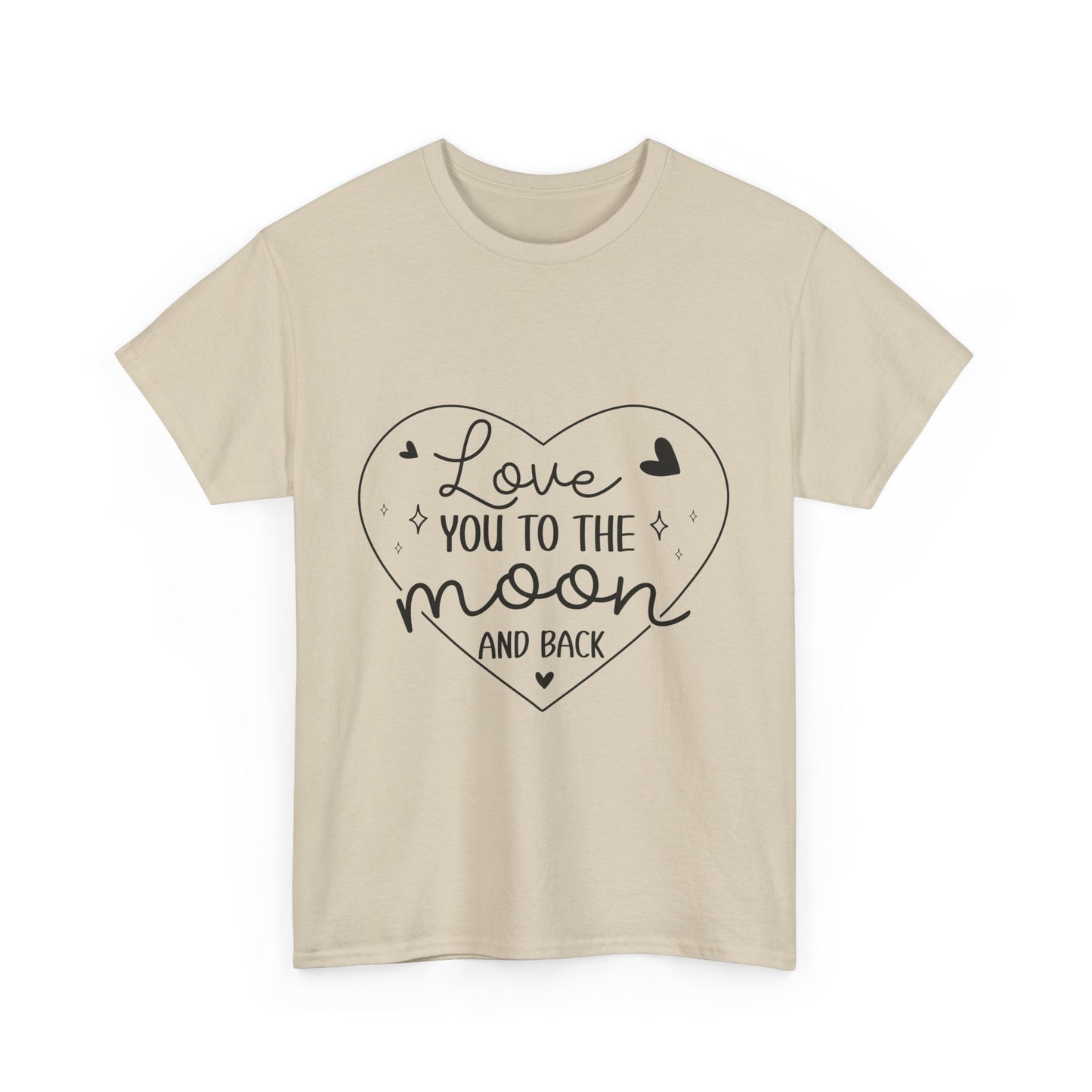 "I Love You to the Moon and Back" Valentine’s Heart Unisex T-Shirt