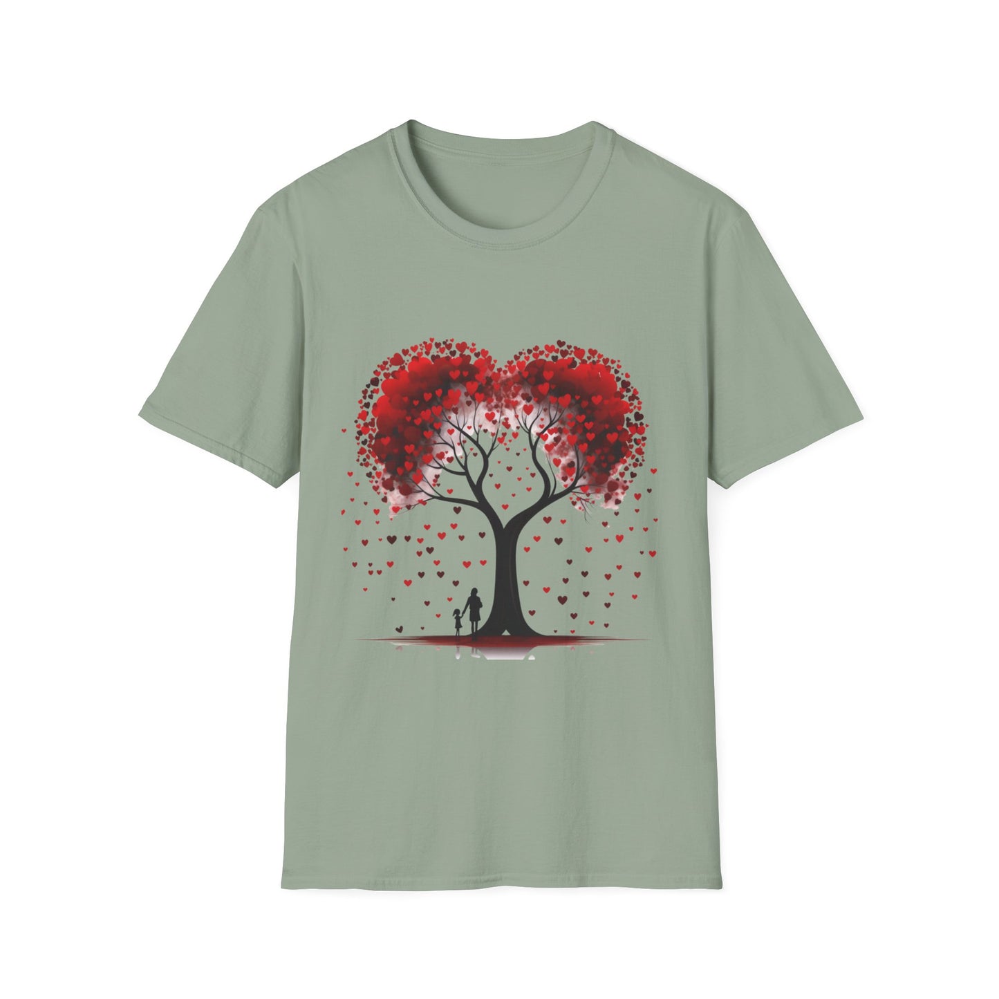 "Love Blossoms Valentine's Day T-Shirt – Heart Tree Design"