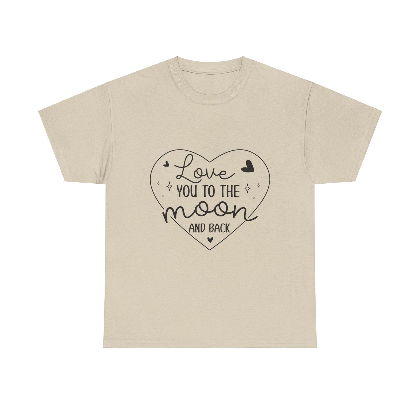 "I Love You to the Moon and Back" Valentine’s Heart Unisex T-Shirt