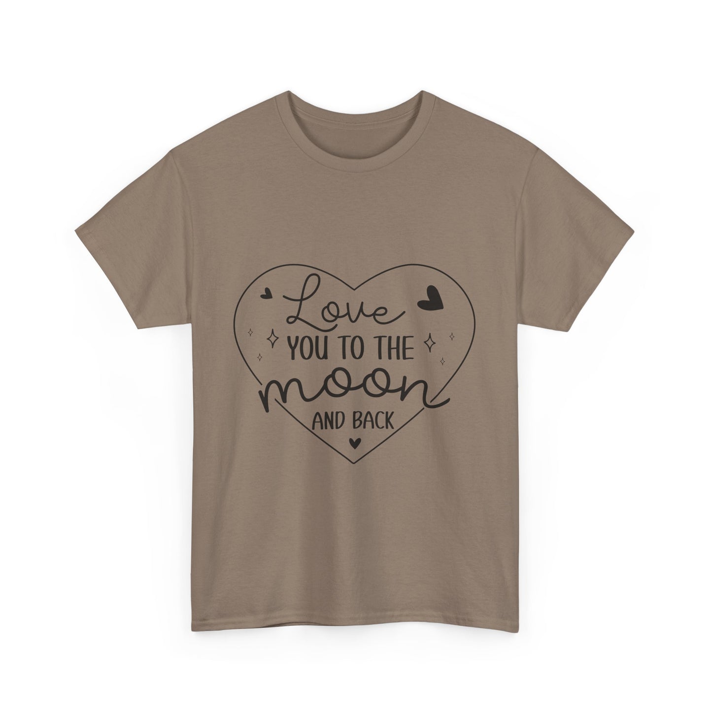 "I Love You to the Moon and Back" Valentine’s Heart Unisex T-Shirt