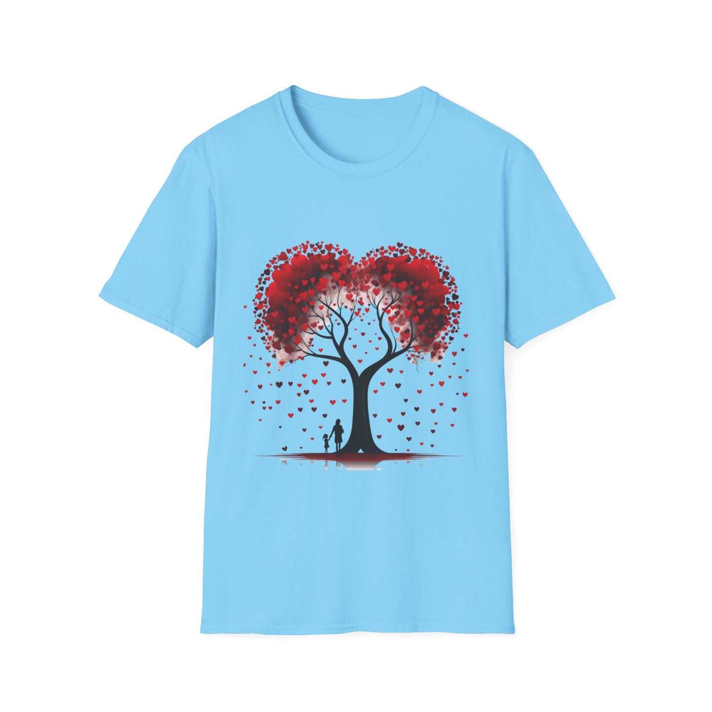 "Love Blossoms Valentine's Day T-Shirt – Heart Tree Design"