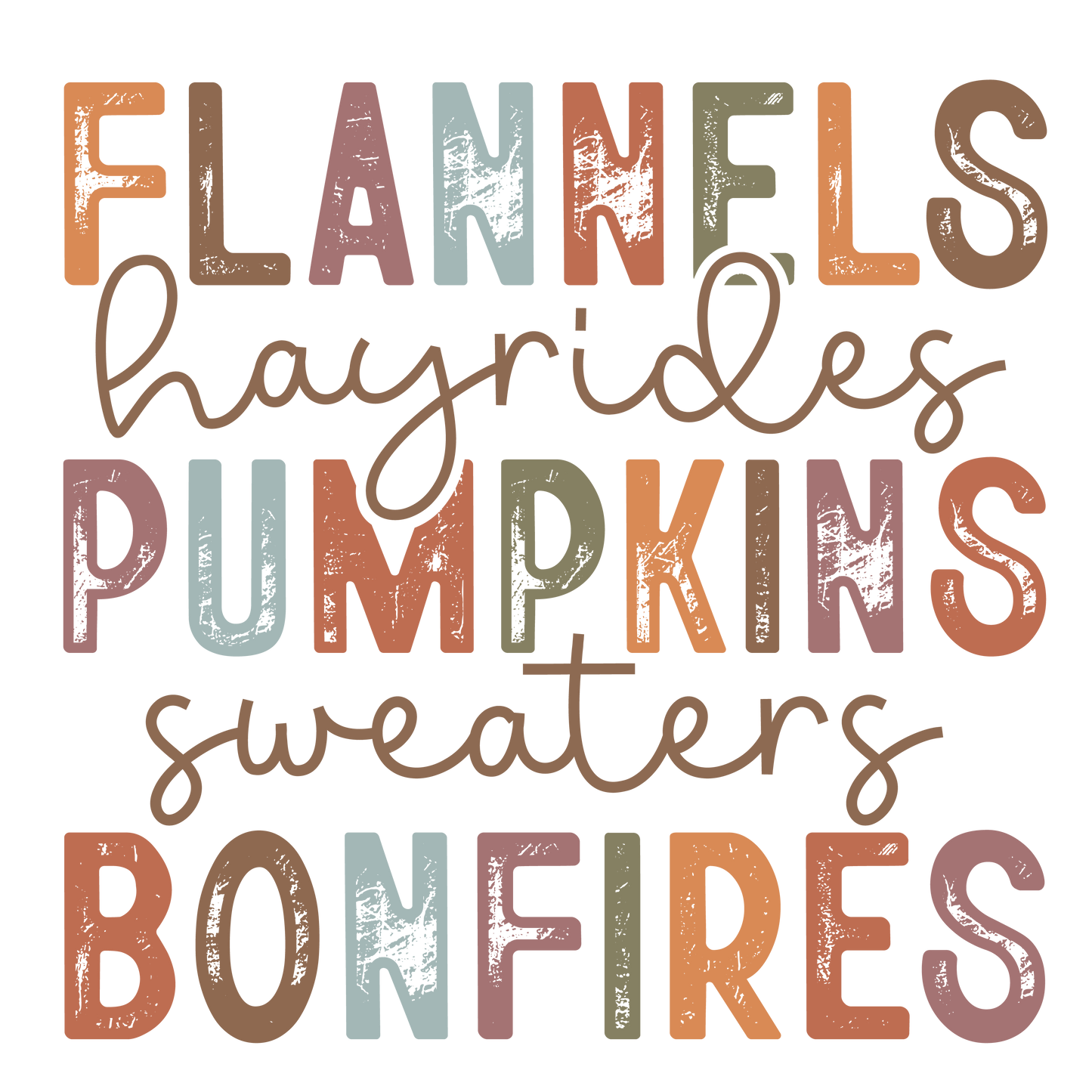 Autumn Vibes Design: Flannels, Hayrides, Pumpkins & More