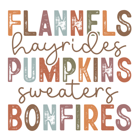 Autumn Vibes Design: Flannels, Hayrides, Pumpkins & More